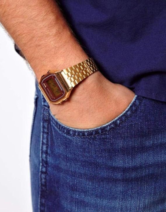 RELOGIO CASIO DOURADO A159WGEA-5DF