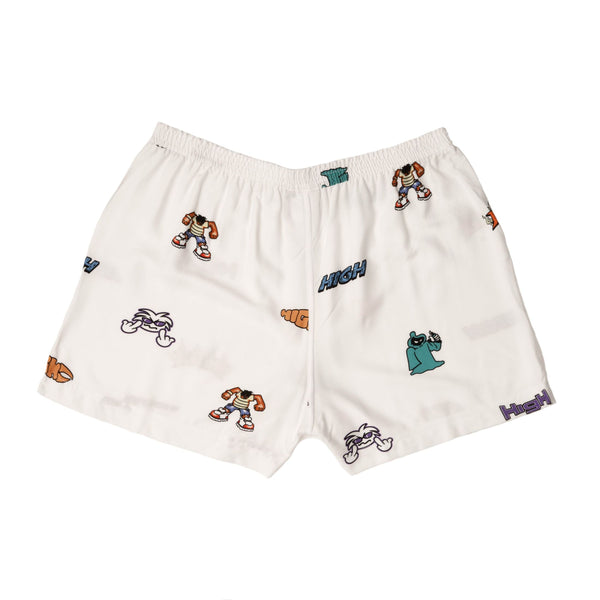 SHORT HIGH BOXER DOODLES WHT UN001.01