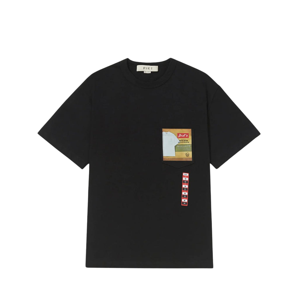 CAMISETA PIET BRAND NEW BLK SS25REG006