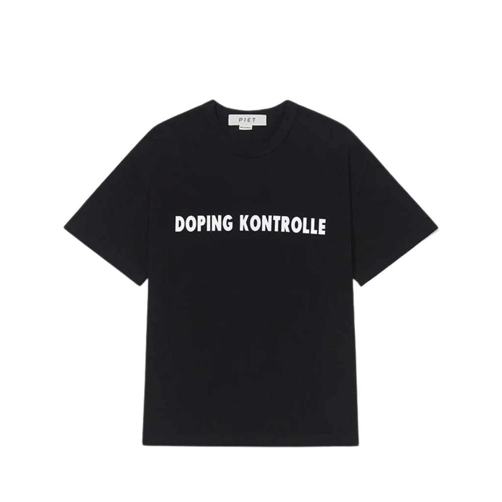 CAMISETA PIET DOPING KONTROLLE BLK SS25REG003