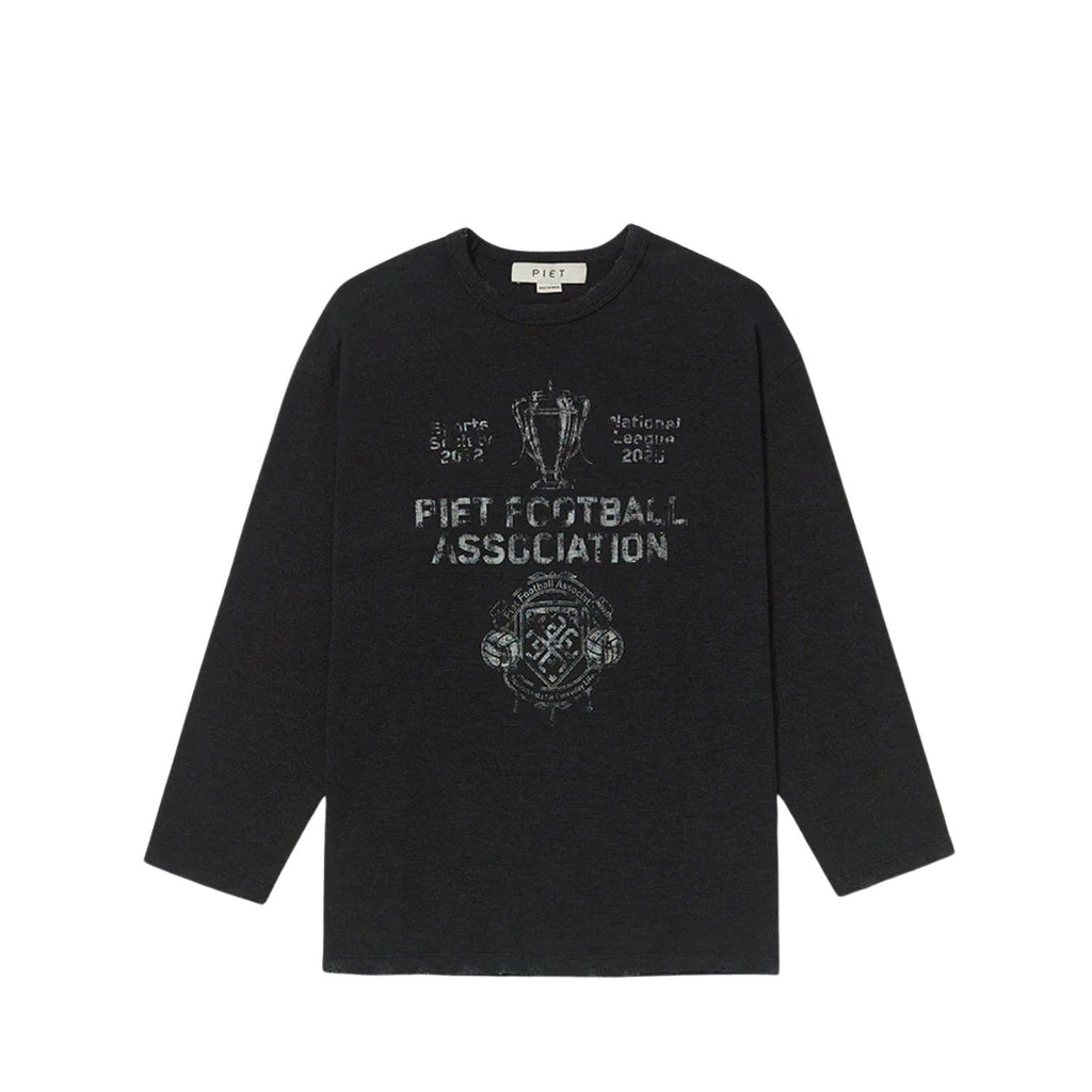 CAMISETA PIET UEFA DISTRESSED BLK SS25REG018
