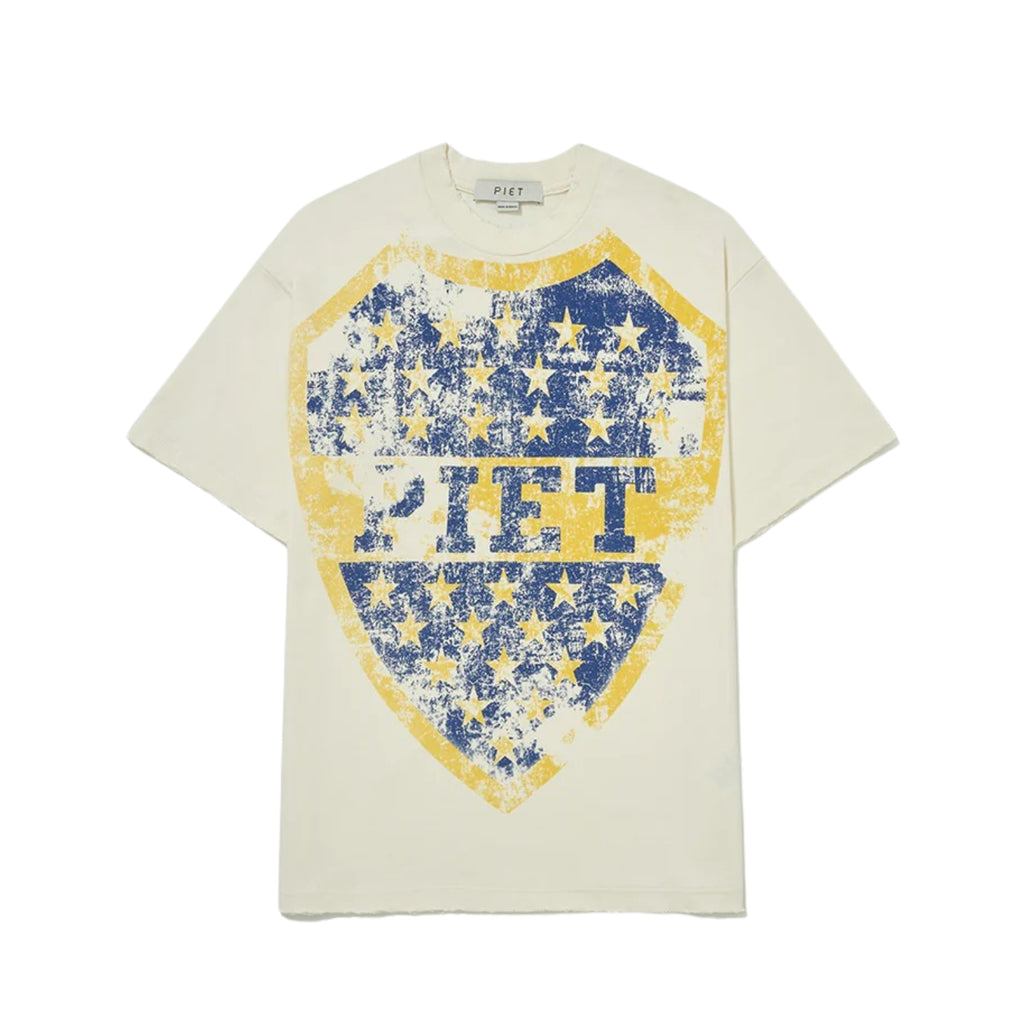 CAMISETA PIET EMBLEM RELAX WHT FW25REG059