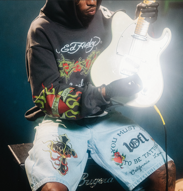 SHORT ED HARDY NIRVANA DENIM