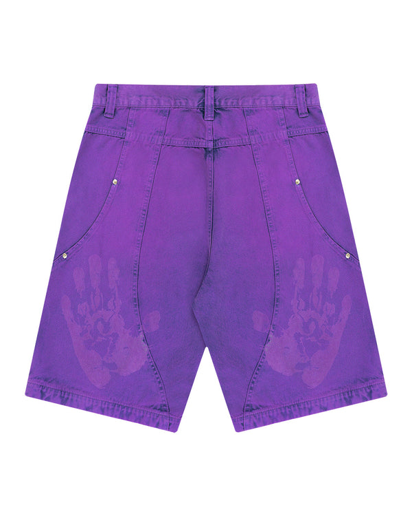 BERMUDA MAD JEANS DOUBLE HAND LILAS