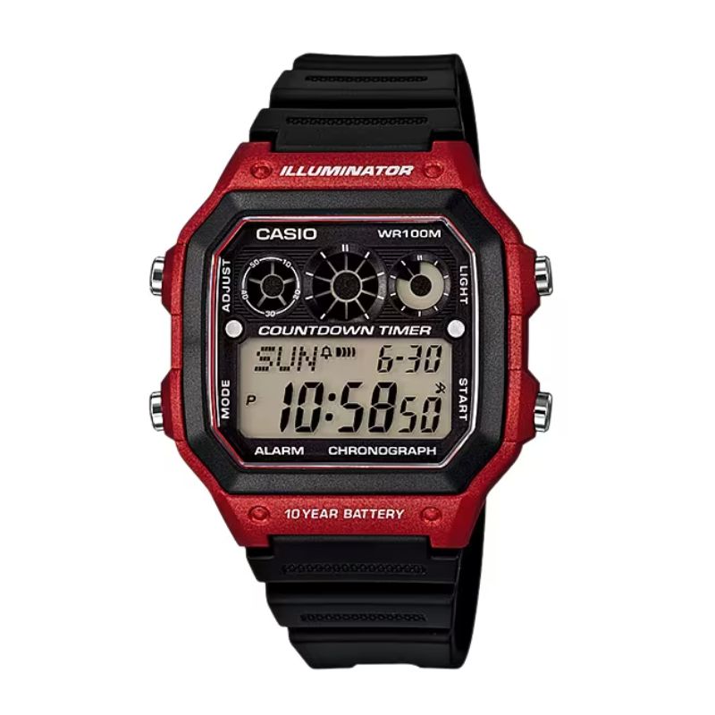RELOGIO CASIO STANDARD DIGI AE-1300WH-4AVDF