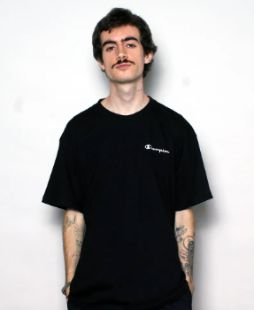 CAMISETA CHAMPION MINI SCRIPT CHEIO GT23B 124123 BLK