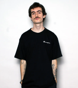 CAMISETA CHAMPION MINI SCRIPT CHEIO GT23B 124123 BLK