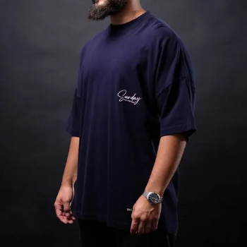 CAMISETA SS OVER GIVE DARK BLUE