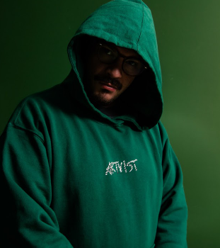 MOLETOM ARTVIST LG ZEBRA GREEN 452289