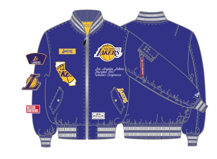 JAQUETA NEW ERA ALPHA LA TRPWHI ROXO NBP26JAQ005
