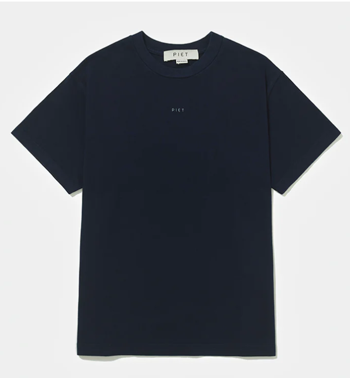 CAMISETA PIET LOGO NAVY FW25REG063