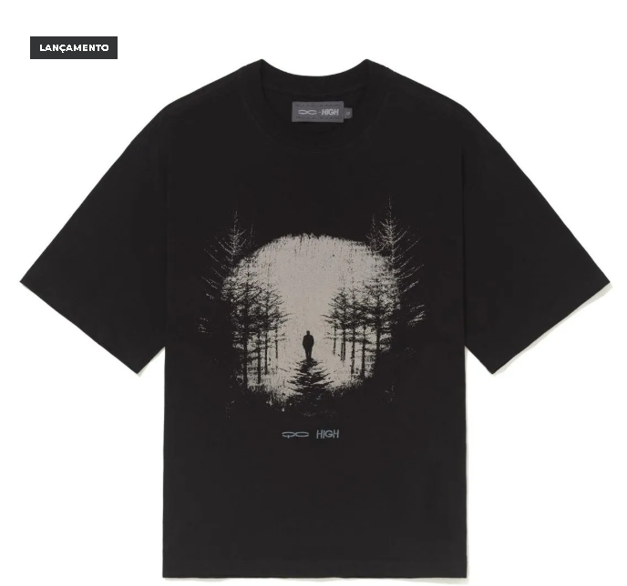 CAMISETA HIGH QC OVERVIEW BLK TS690.02