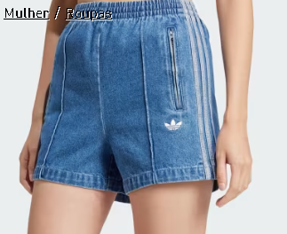 SHORTS ADIDAS JEANS FBIRD JD2562