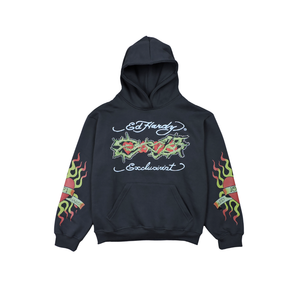 MOLETOM ED HARDY PROTECTED HEARTS