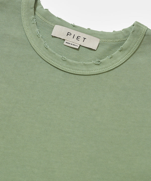 CAMISETA PIET DISTRESSED GEMS OLIVE FW24REG005